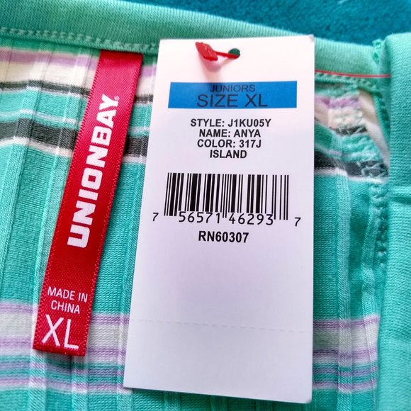 Teal Sleeveless Unionbay Crop-top - Picture 3 of 3